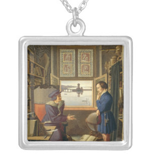 Mephisto and the Student, 1828 Silver Plated Necklace