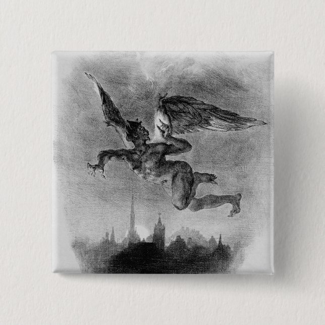 Mephistopheles' Prologue in the Sky Pinback Button (Front)