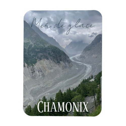 Mer de glac Chamonix Mont Blanc French Alpes Magnet