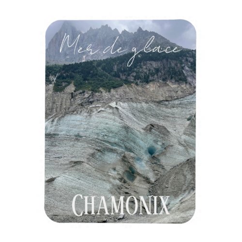 Mer de glac Chamonix Mont Blanc French Alpes Magnet