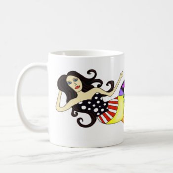 Mer-mug Colorful Mermaid Coffee Mug by Victoreeah at Zazzle