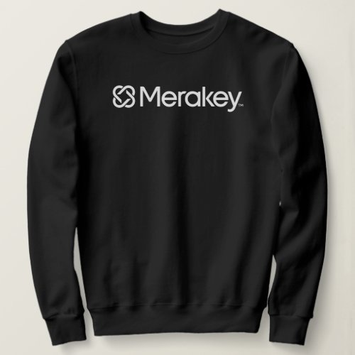 Merakey Logo Black Womens Sweatshirt