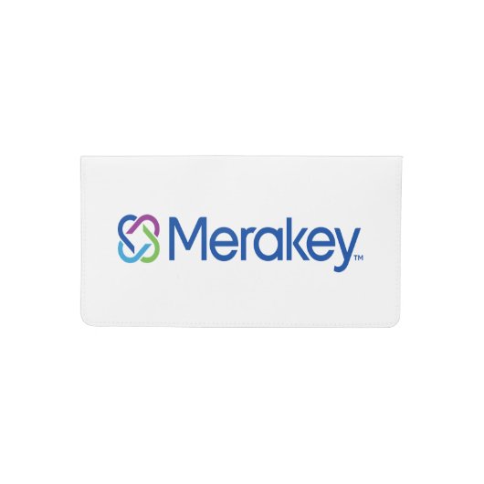 Merakey Logo Checkbook Cover (Front)