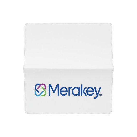 Merakey Logo Checkbook Cover (Open)