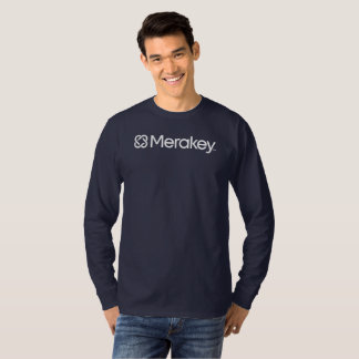 Merakey Logo Navy Long-Sleeve T-Shirt