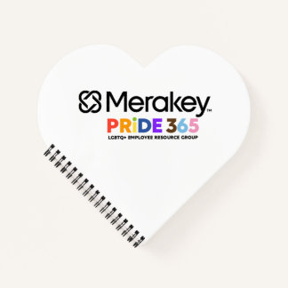 Merakey PRIDE Spiral Heart Shaped Notebook