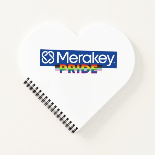 Merakey PRIDE Spiral Heart Shaped Notebook