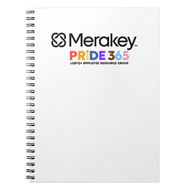Merakey PRIDE Spiral Notebook (Front)