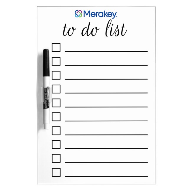 Merakey To Do List Dry Erase Board (Front)