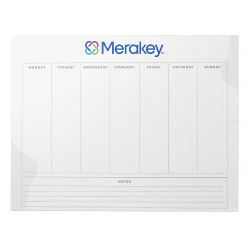 Merakey Weekly Planner Notepad