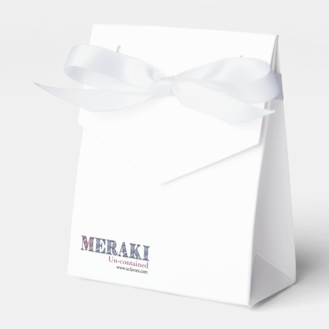 Meraki Un-contained Favor Boxes (Front Side)