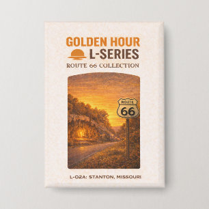 Meramec Caverns Route 66 Golden Hour Missouri Button