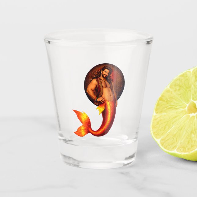 Merbear Lagoon - Mateo del Mar Shot Glass (Front)