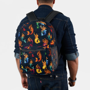 Merbear Lagoon Printed Backpack