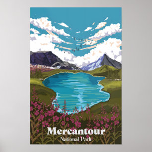 Mercantour National Park France Travel Poster