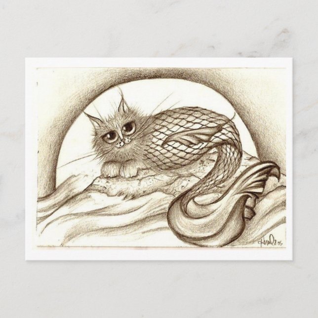 Mercat by the Moon Postcard (Front)