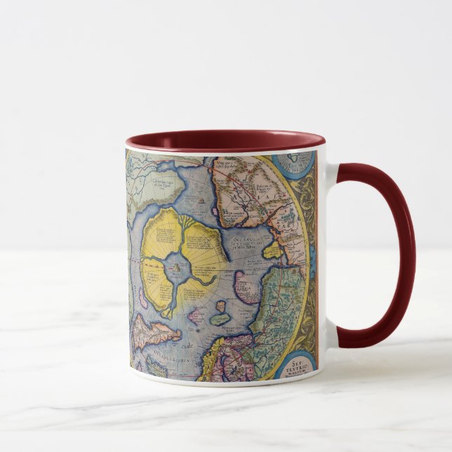 Mercator North Pole Mug #2 (Right)