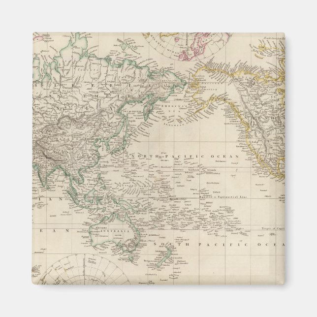 Mercators Projection of the world Magnet (Front)