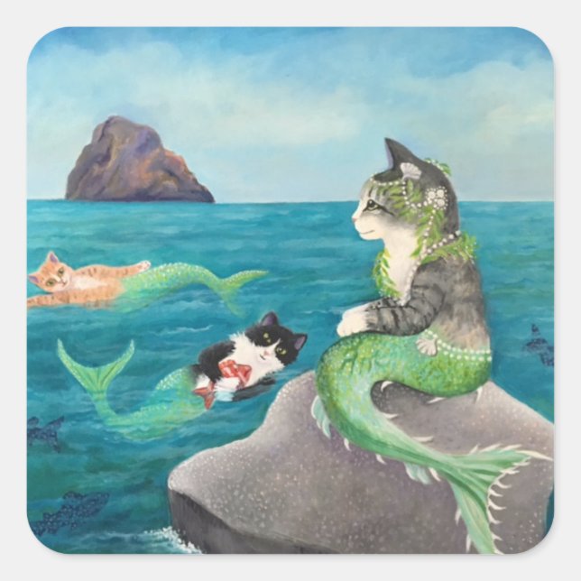 Mercats Square Sticker (Front)