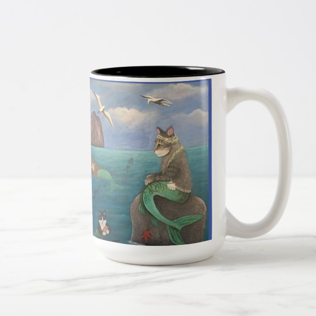 Mercats Two-Tone Coffee Mug (Right)