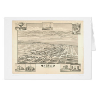 Merced, CA. Panoramic Map 1888 (1062A)