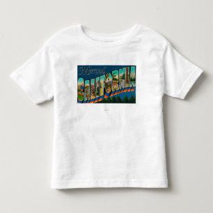 Merced, California - Large Letter Scenes Toddler T-shirt