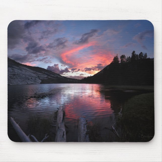 Merced lake Sunset - Yosemite - California Mouse Pad (Front)