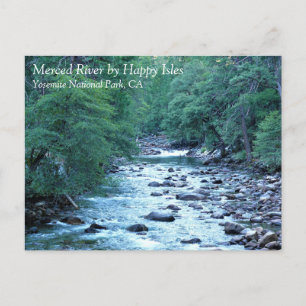 Merced River by Happy Isles, Yosemite, CA Postcard