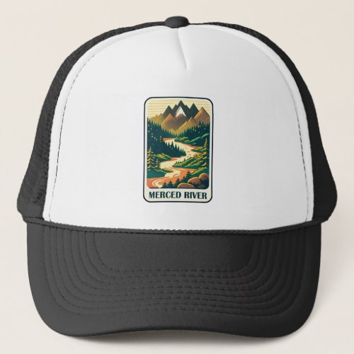 Merced River California Colors Trucker Hat