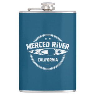 Merced River California Kayaking Flask