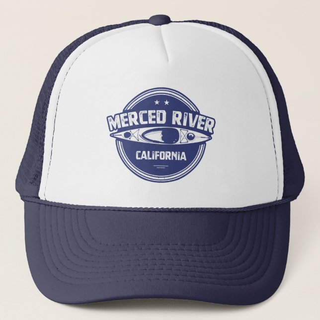 Merced River California Kayaking Trucker Hat (Front)