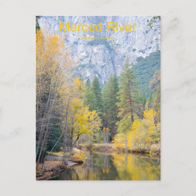 Merced River November Yosemite California Products Postcard (Front)