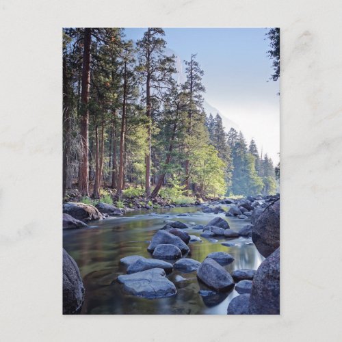 Merced River  Yosemite National Park at Sunrise Postcard