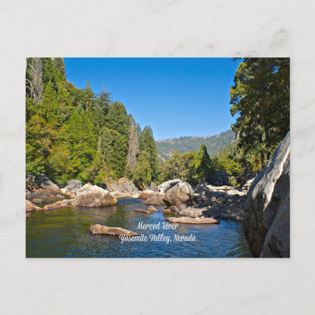 Merced River, Yosemite Valley, Nevada Postcard (Front)