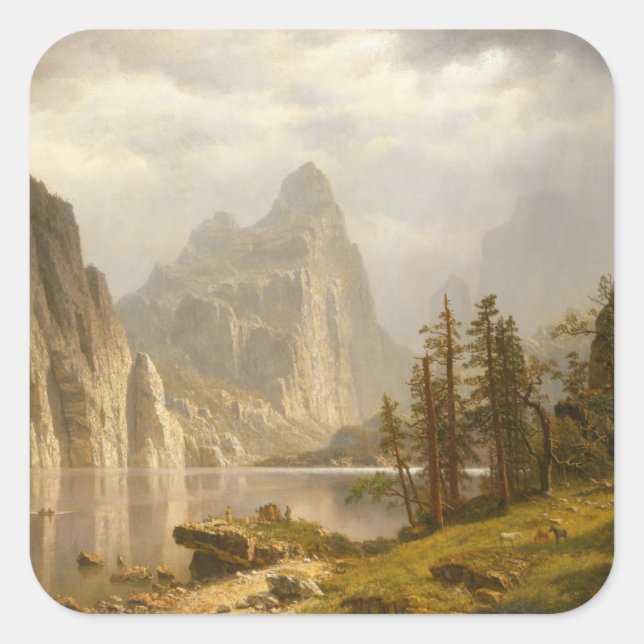 Merced River, Yosemite Valley Square Sticker (Front)