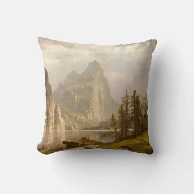 Merced River, Yosemite Valley Throw Pillow (Front)