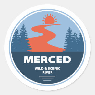 Merced Wild And Scenic River California Classic Round Sticker