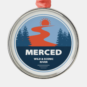 Merced Wild And Scenic River California Metal Ornament