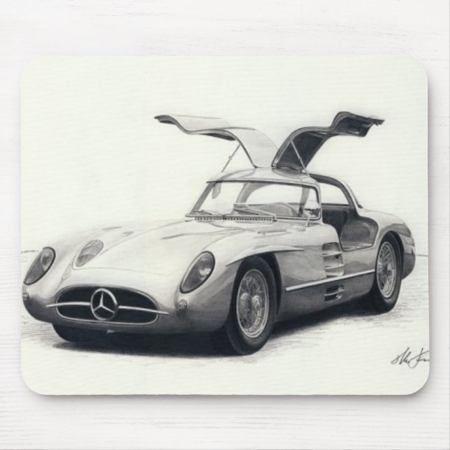 Mercedes 300SLR coupe Mouse Pad (Front)