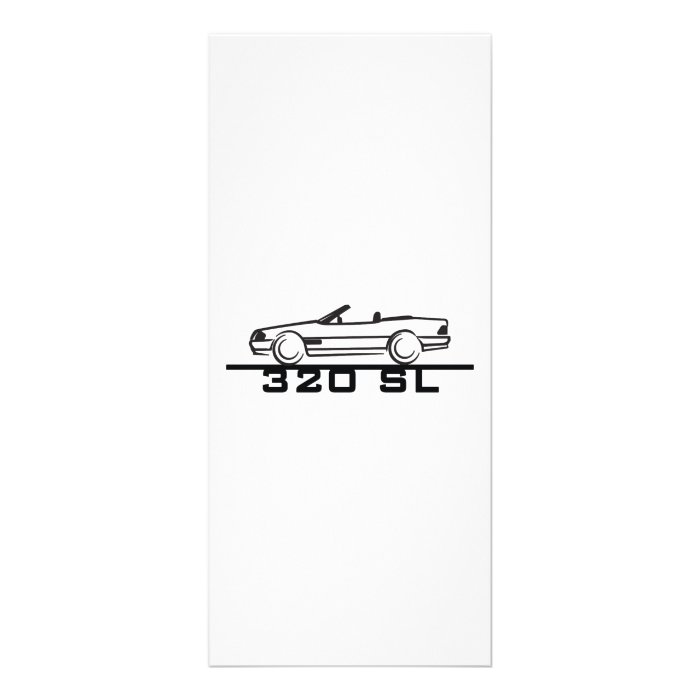 Mercedes 320 SL Type 129 Rack Card Design
