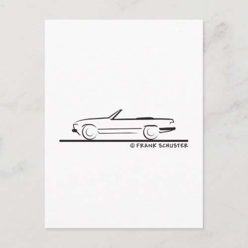 Mercedes 450 SL Type 107 Postcard