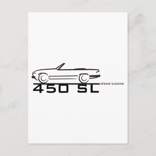 Mercedes 450SL Postcard
