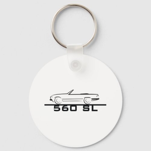 Mercedes 560 SL Type 107 Keychain