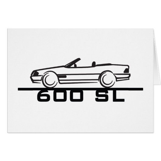 Mercedes 600 SL Type 129 Cards (Front Horizontal)