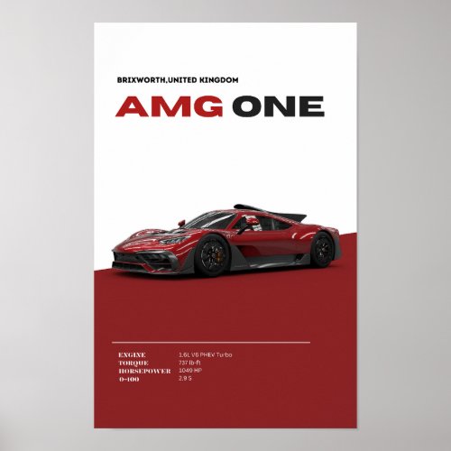 Mercedes AMG One Poster