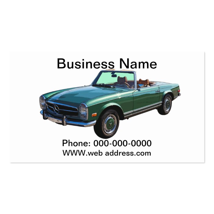 Mercedes Benz 280 SL Convertible Business Cards