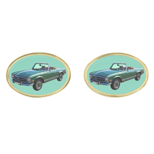 Mercedes Benz 280 SL Convertible Cufflinks (Front)