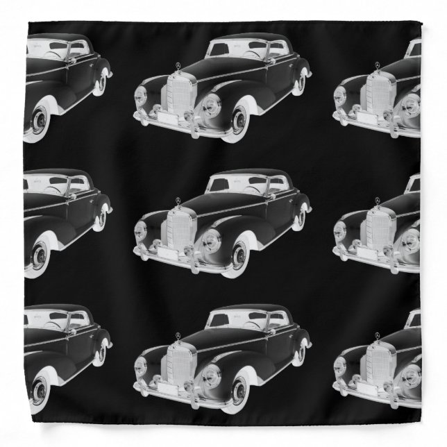 Mercedes Benz 300 Luxury Car Art Bandana (Front)
