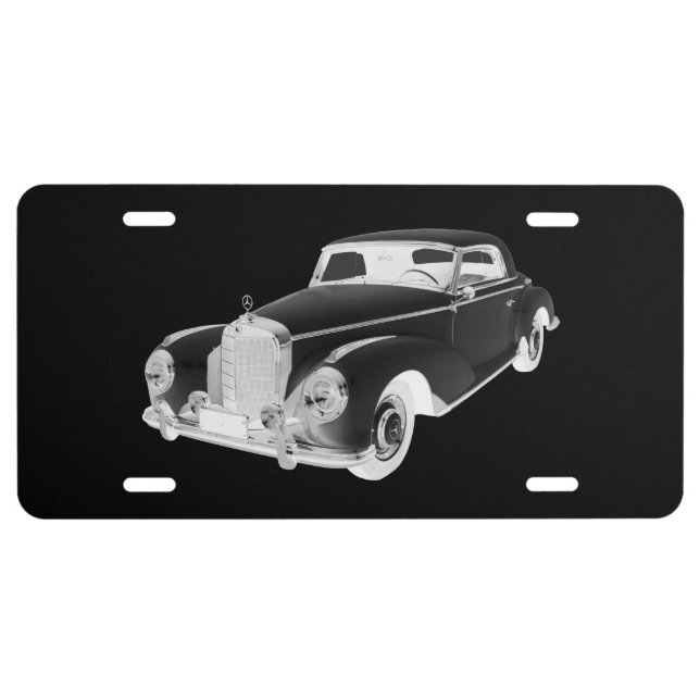 Mercedes Benz 300 Luxury Car Art License Plate (Front)
