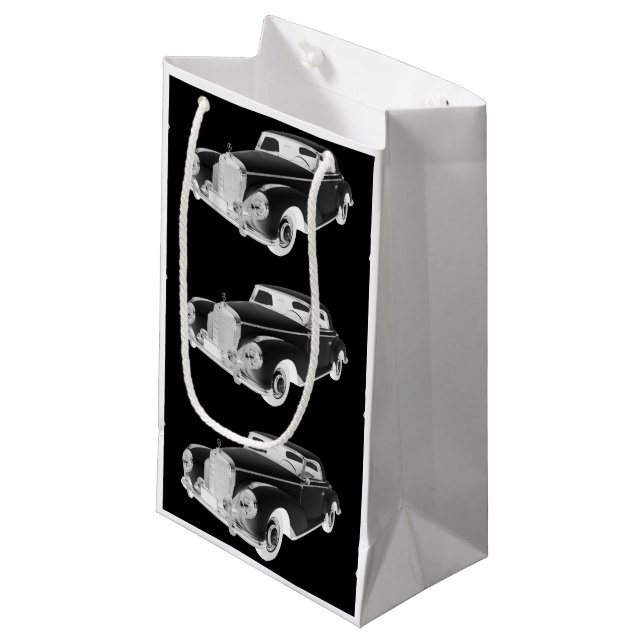 Mercedes Benz 300 Luxury Car Art Small Gift Bag (Front Angled)